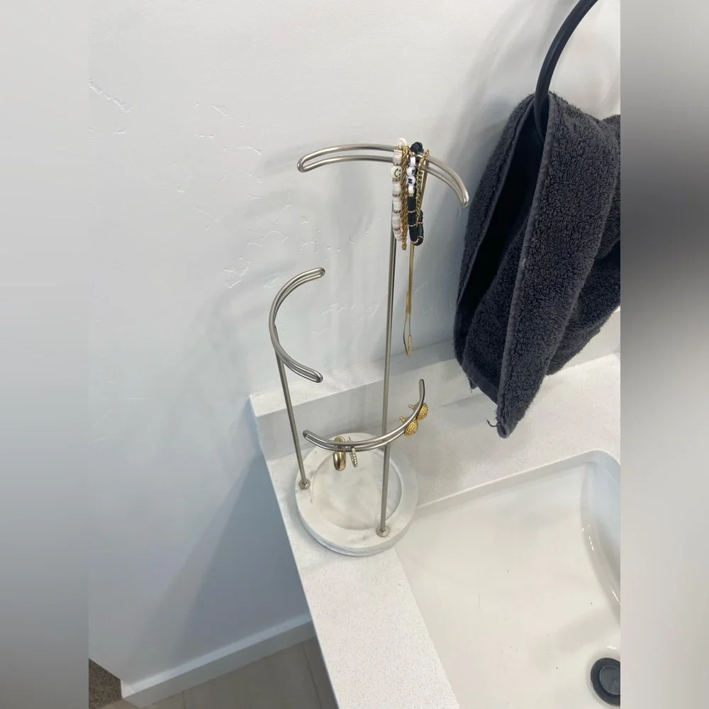 marble jewelry stand holder